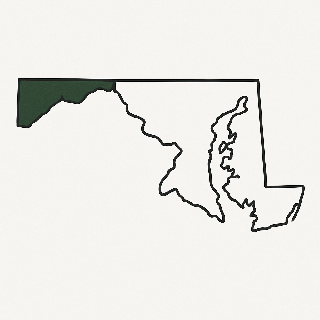Western Maryland Service Area Map